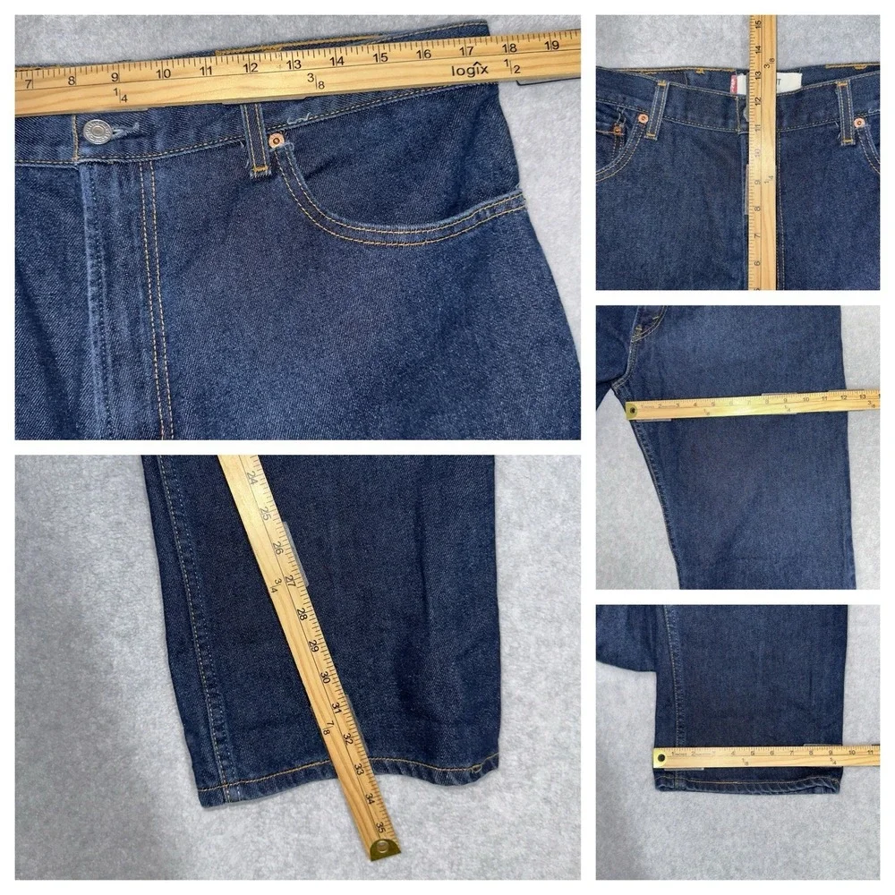 Vintage Levis 517 BOOT CUT Jeans Mens 35x32 Dark Wash Western Cowboy Tagged 38‎